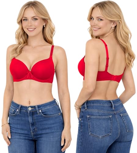 Image of ToBeInStyle Women's Pack of 6 Classic Style Underwire Supportive Padded Bras