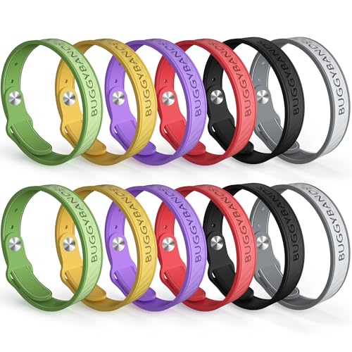 BuggyBands Mosquito Repellent Bracelets, 18 Pack Silicone Mosquito Repellent Bands with DEET Free, Natural & Waterproof Bug Wristbands for Kids and Adults, Outdoor Traveling Protection by BuggyBands - Used condition - US$24.72
