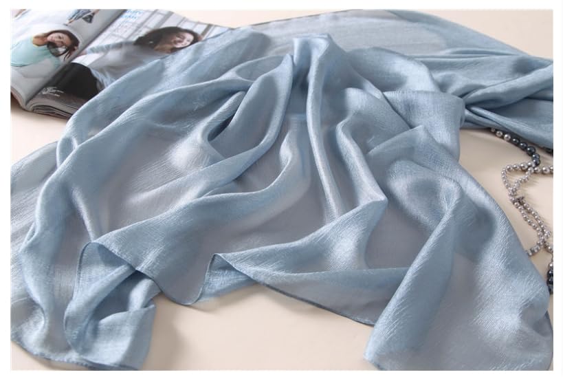 Scarves for Women Lightweight Sheen Scarf Elegant Pashmina Shawls and Wraps for Evening Dresses Wedding Solid Color2