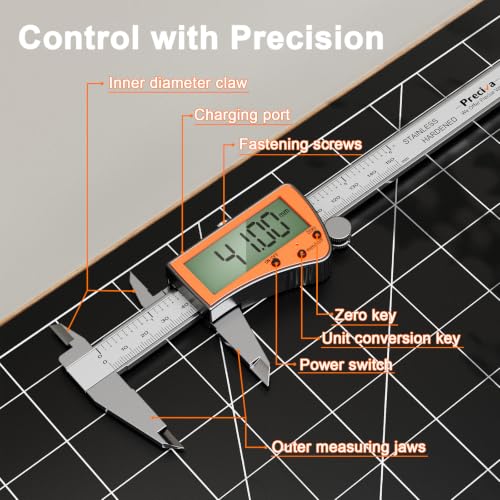 Calibrador Digital Recargable Preciva Acero Inoxidable miniatura 6