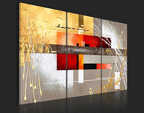 Murando Quadro Astratto 120x80 cm 3 pezzi Stampa