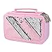 Asiv Astuccio 4 Scomparti Borsa Grande a Forma di Matita, Astuccio per Bambina con Paillettes, Astuccio Ragazza Grande Capacità, Adatta per Viaggi/Lavoro/Pittura, Rosa (4 Livelli 72 Slot)