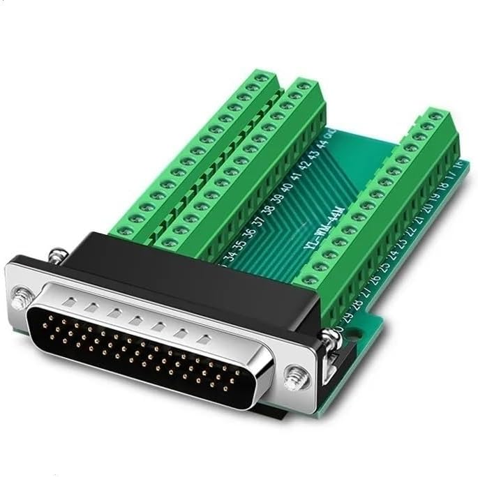 DB44 44 Pin Female Male MI NI Terminal Breakout PCB Board Adapter DIN Rail Mounting Connector(Male Nut)