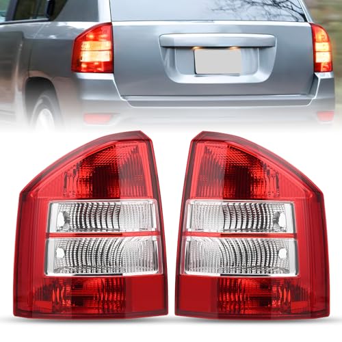 Image of Nilight Taillight Assembly Compatible with 2007 2008 2009 2010 Jeep Compass