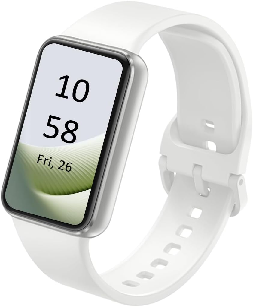 SAMSUNG Galaxy FIT 3 [2024] 1.6" AMOLED Display | 14 Days Battery Life | 100+ Watchfaces | 100+ Exercise Modes | International Model - (Silver)