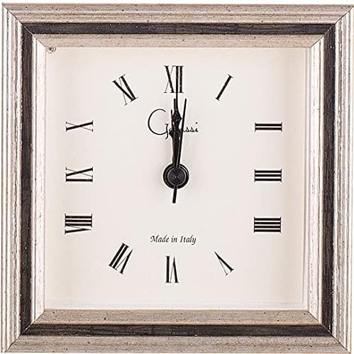 4x4 plata con reloj despertador de canal negro