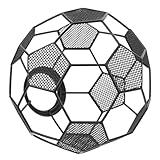 Angoily Ball Lamp Shade Soccer Lampshade Hanging Stainless Steel Globe Lamp Cover Porch Light Cover Industrial Light Bulb Cover Sports Party Hanging Ornament
