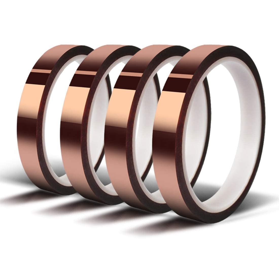 Bansusu 2 Rolls Heat Resistant Tape High Insulation High Temperature Tape Multi-Applications Kapton Tape For Soldering 3d Printer Sublimation Heat Transfer Tape