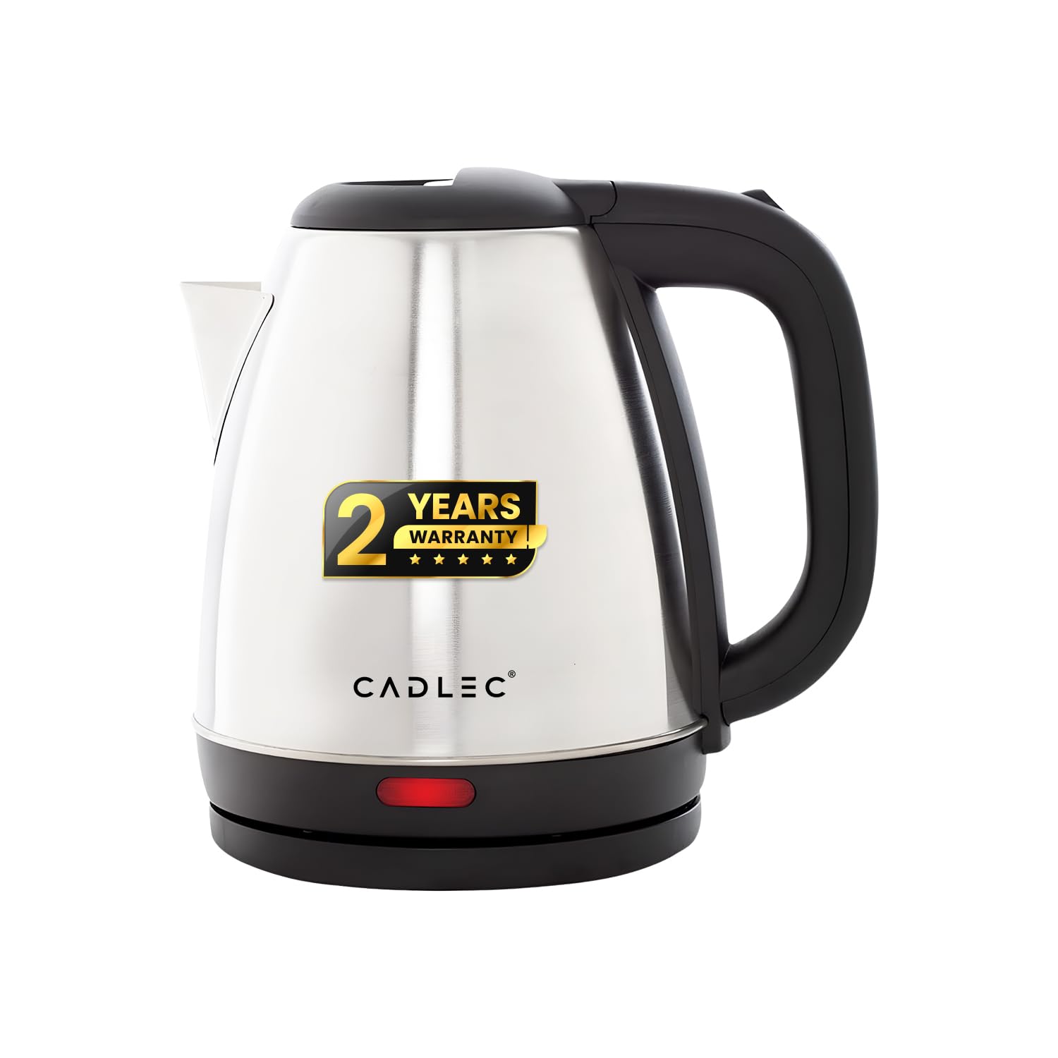 Crystal 1.5 Litre Electric Kettle with Stainless Steel Body | Automatic Cut-Off | Cool-Touch Handle & Lid | Multi-Use for Tea, Coffee, Noodles | 1500W | 2-Year Warranty
