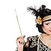 Produktbild Zigarettenspitze gold Zigarettenhalter Charleston 45 cm Langer 20er Jahre Zigaretten Halter Gangster Raucher Spitze Raucherzubehör Mundstück Mafia Mottoparty Accessoire Karneval Kostüm Zubehör