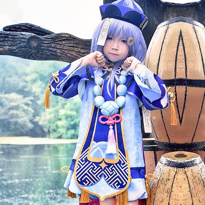 Amazon.co.jp: 原神 コスプレ 七七 ナナ コスプレ 衣装 子供用サイズ 