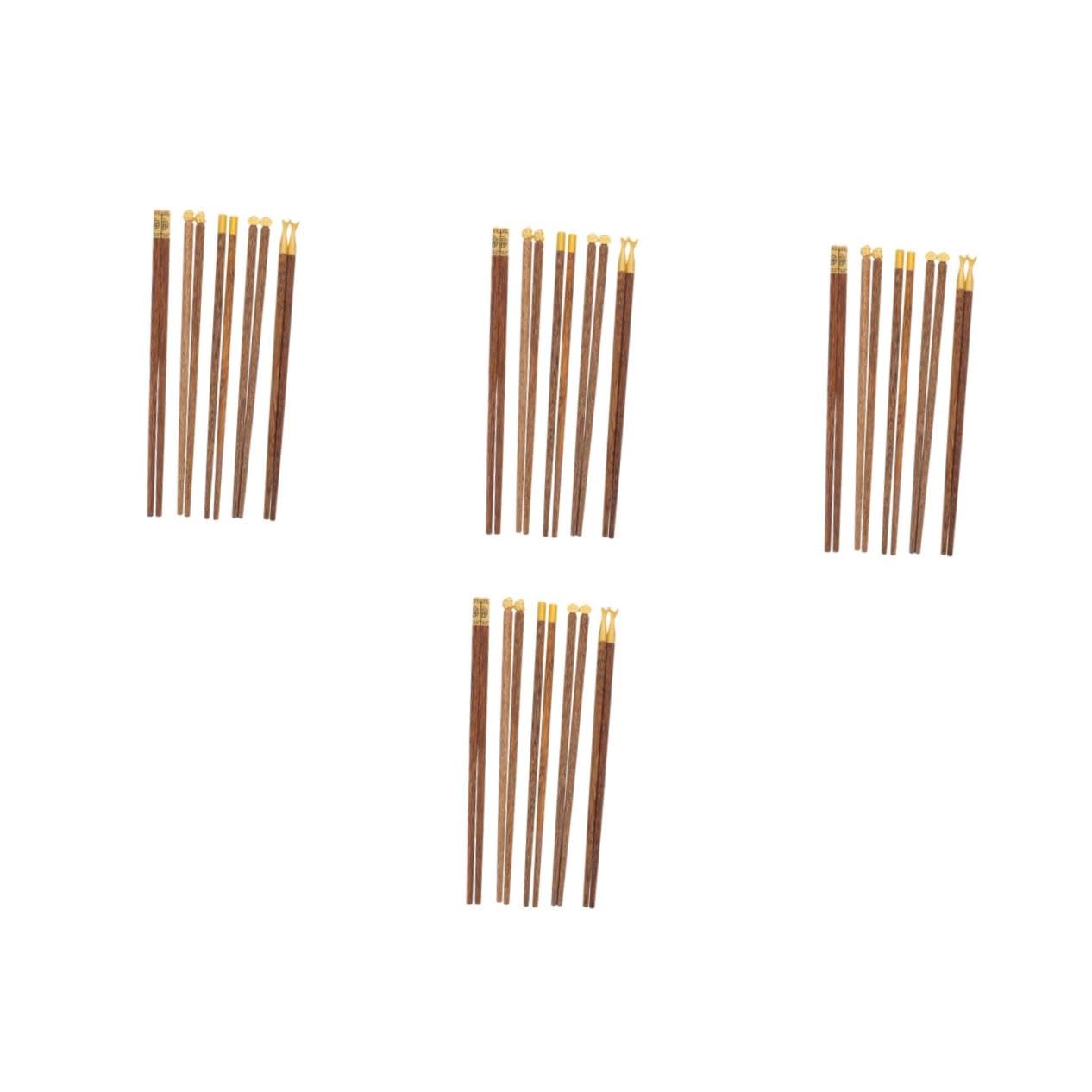 Palillos de madera natural PRETYZOOM vajilla japonesa marrón claro de wengué