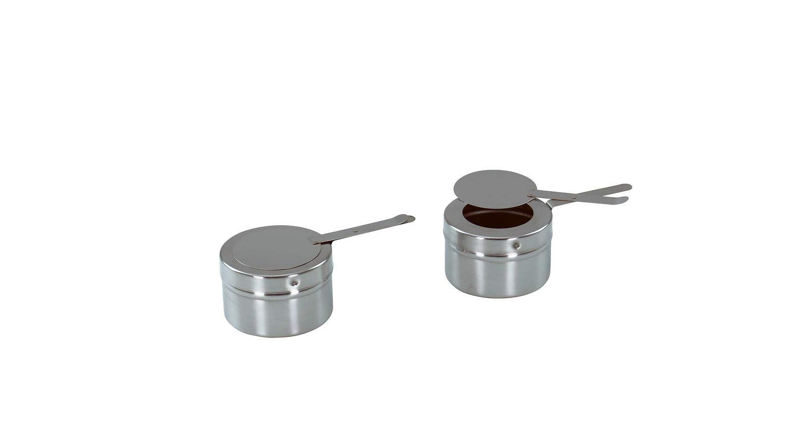 4 set scaldavivande impilabili, con contenitore GN 1/1 da 65 mm, con manici quadrati
