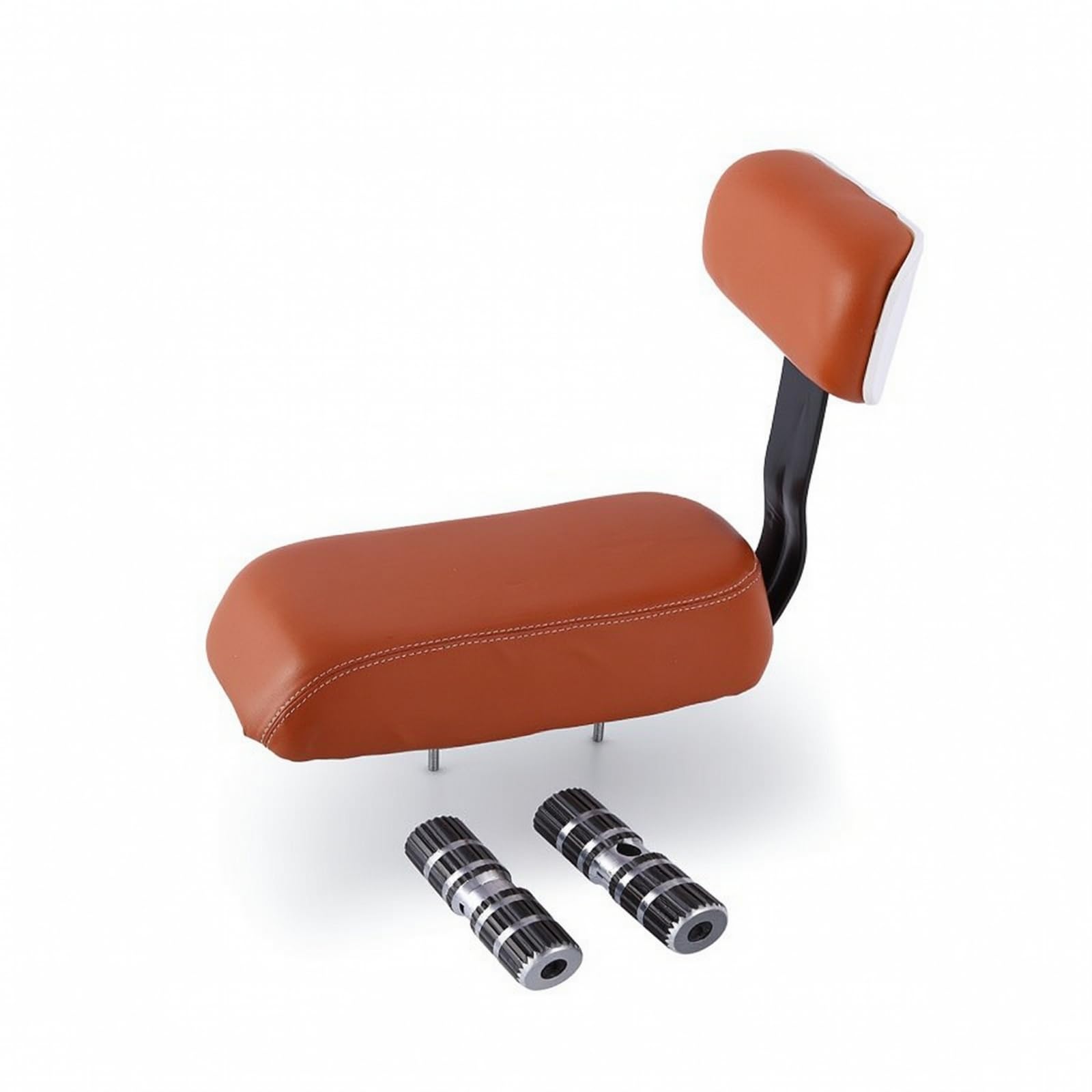 Seggiolino per Bici con Rivestimento in Pelle PU Resistente All Acqua E Imbottitura in Spugna Elasticizzata con Staffa in Metallo per Bambini atto per, Marrone, style to 11