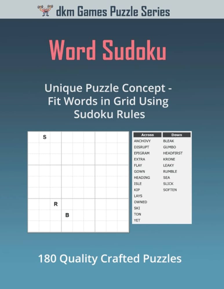 Word Sudoku: Unique Puzzle Concept - Fit Words in Grid Using Sudoku Rules: Miller, Derek: 9798351373416: Amazon.com: Books word-sudoku-unique-puzzle-concept-fit-words-in-grid-using-sudoku-rules-miller-derek-9798351373416-amazon-com-books