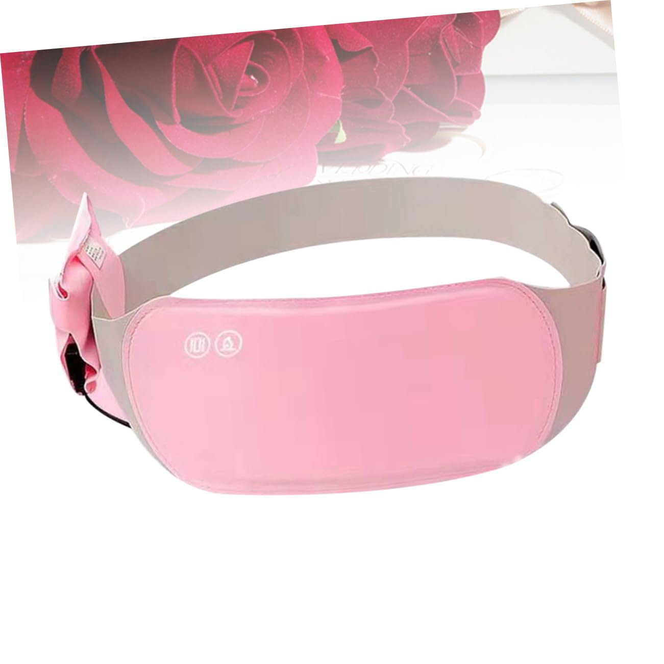 minkissy Wärmender Taillengürtel aus Elastischem Material in Rosa mit Massagefunktion Leichter Beheizbarer Bund mit Kasten Leicht zu Tragen und Einfach zu Bedienen Speziell für Damen