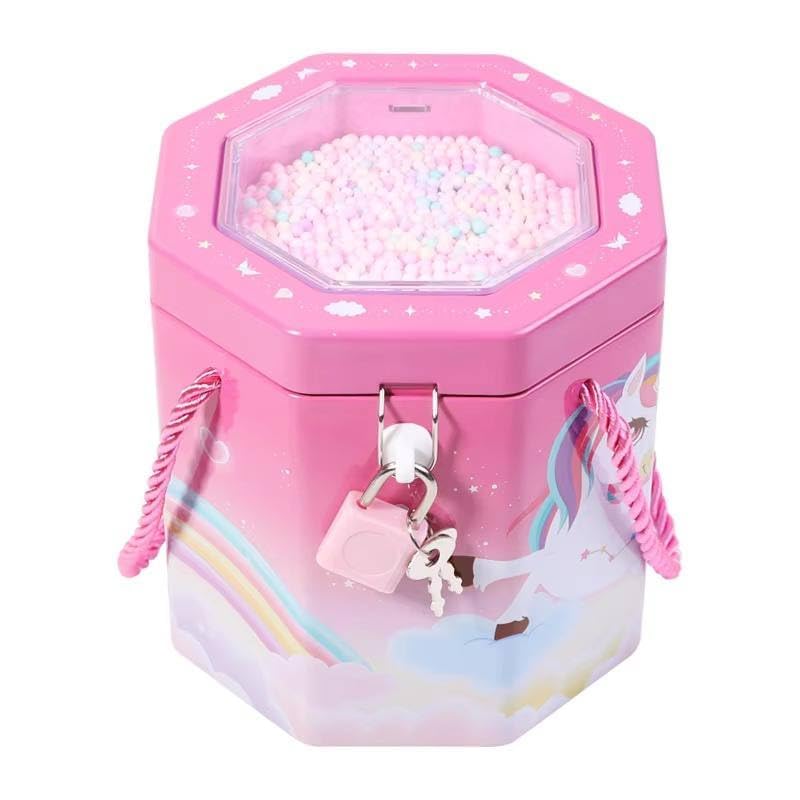 Image of Sajani Cute Cartoon Creative Portable Piggy Bank, Money Saving Box with Combination Lock, Mini Coin Bank Gifts for Boys and Girls, Best Return Gifts for Kids (Pack of 1) (Hexagon)