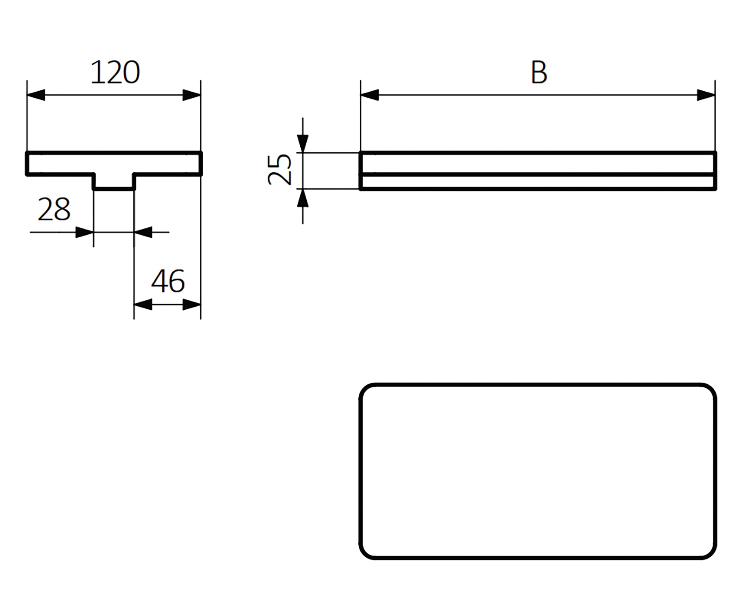 Terma Accessory Shelf (Bookie Towel Rail Only), For 400Mm Wide Stand Model, Beech, 3.2 cm x 0.25 cm x 1.2 cm - Image 3