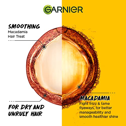 Garnier-Fructis-Hair-Food-Smoothing-Macadamia-Hair-Mask-For-Dry-Unruly-Hair-390ml Garnier Fructis, Hair Mask for Dry Unruly Hair, Smoothing & Nourishing, Macadamia Hair Food, 390 ml
