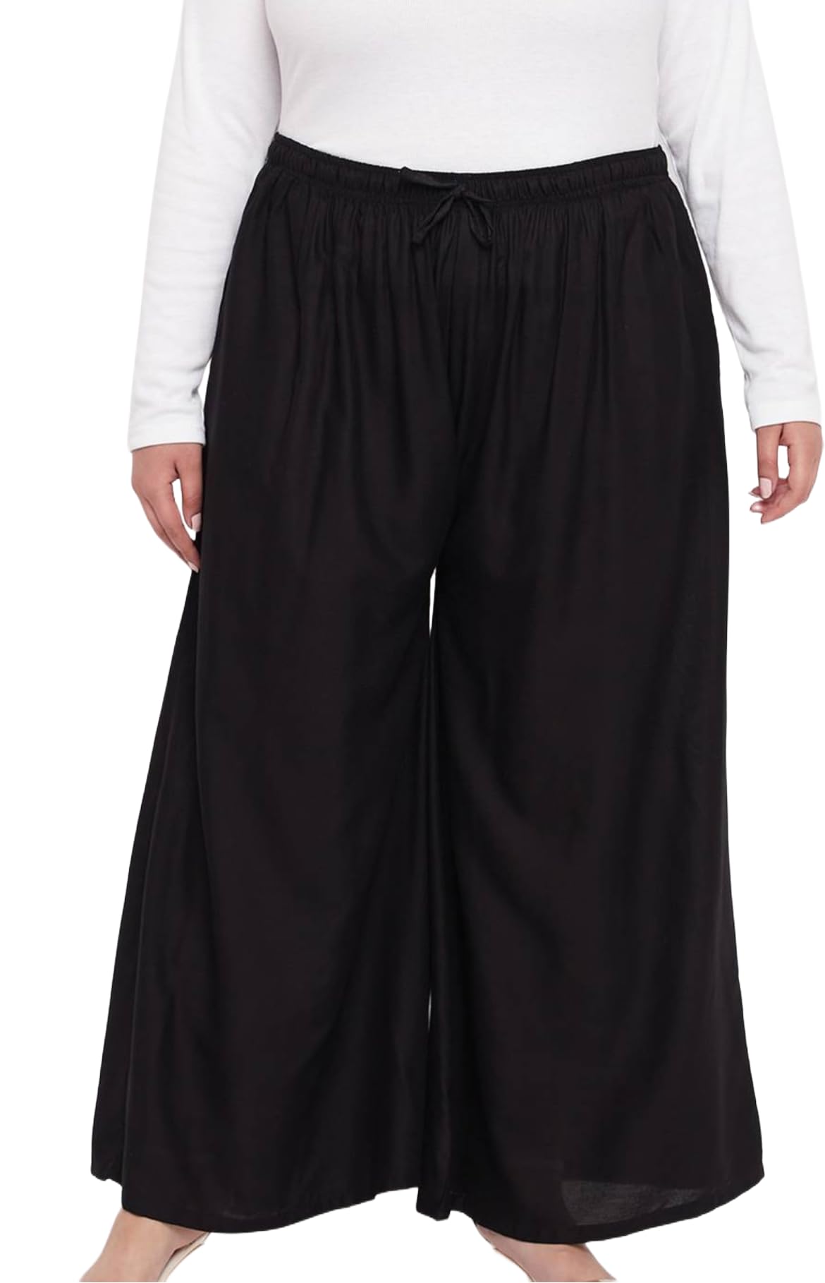 vizcon Women’s Two Pocket Jumbo Palazzo – Wide Leg, Free Size, Soft & Comfortable Rayon, Casual Bottoms-picture-51