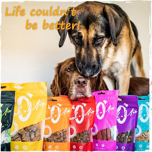 SnackOMio – Premium Hundesnack – krosse Lammohren, getreidefrei, 1er Pack (40 Stück)