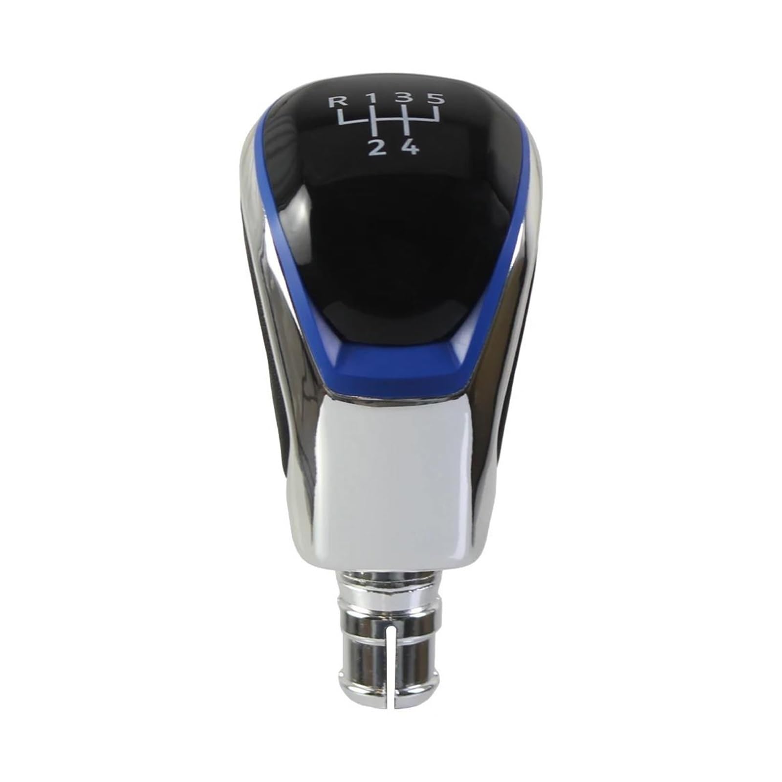 Ahrpkamerd One Color Gear Shift Knob 1Pcs For Golf 8 Manual 5 Speed 6 Speed 12Mm Gear Shift Knob Shift Knob(Silver-Blue 5Speed)
