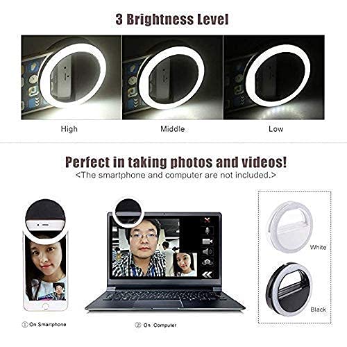 GIRIk-Selfie-Ring-Light-for-Mobile-Selfie-Tiktok-Ring-Light-3-Way-Led-Flash-White-Light-for-All-Smartphones-WhiteBlack