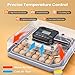 Cheeglu 48 Incubators for Hatching Eggs, Egg Incubator with Automatic Egg Turning and Humidity Control, Temp Control, Egg Candler, Auto Water Refilling, Incubator for Chicken Eggs, Duck and Quail Eggs