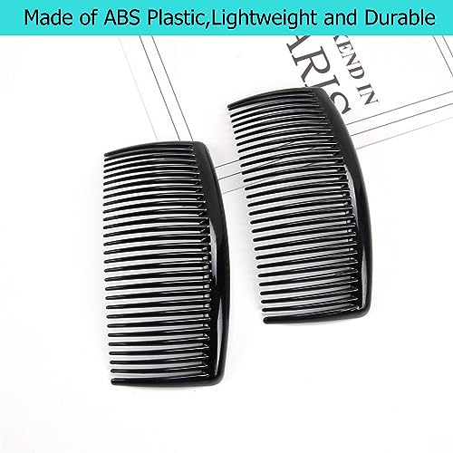 8 Peines French Twist para cabello fino, negro miniatura 3