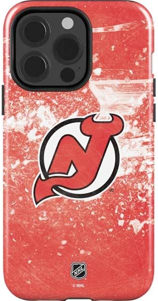 Skinit Impact Phone Case Compatible with iPhone 15 Pro - Officially Licensed NHL New Jersey Devils Distressed Design