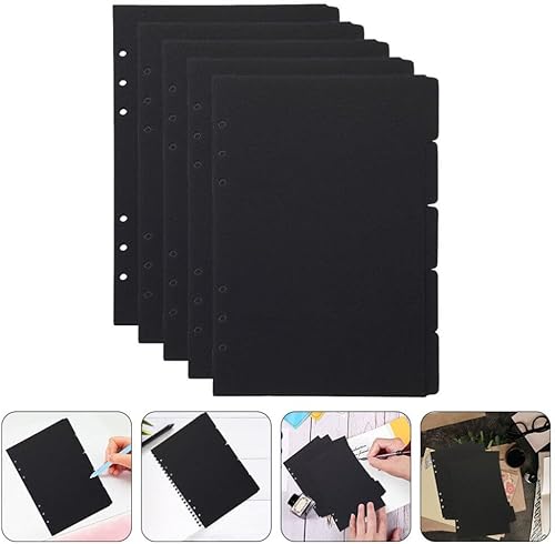 Miniatura 4 de MAGICLULU 5 unidades A5 Separador de Página Bloc de notas Separador de Notas Separadores de Libro de Notas Clips de Carpeta Pestañas de Etiqueta de