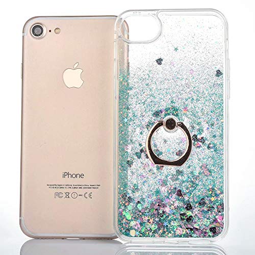 Glitter Hoes voor iPhone 6 Plus/6S Plus, LCHDA Blinkend Vloeibaar Drijfzand Glanzend Vloeiende Pailletten Helder Kristal… - Image 4
