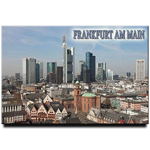 Imán para Refrigerador Frankfurt Alemania 5x7.5 cm miniatura 1