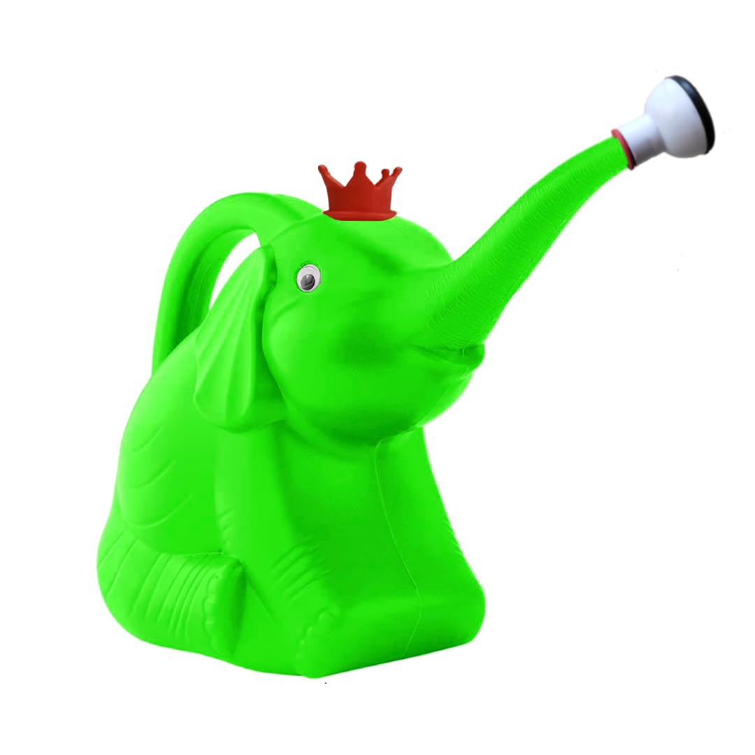 Cute Elephant Shaped Multi-Purpose Watering Can with Detachable Sprayer | Ergonomic Handle | Durable Plastic Construction | Perfect for Kids to Get Involved in Gardening (Yellow Color) (B0CLNXTWPB) Amazon Price History, Amazon Price Tracker