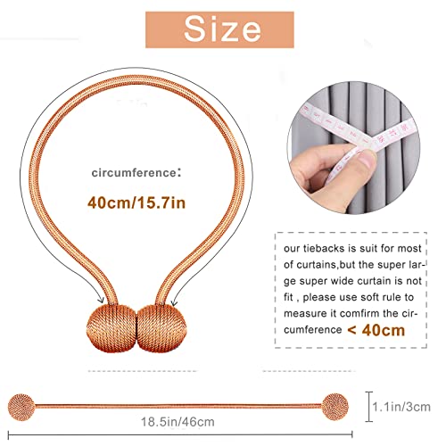 Ihclink Window Curtain Tiebacks Clips Vs Strong Magnetic Tie Band Home Office Decorative Drapes Weave Holdbacks Holders European Style 1 Pair #TOP6