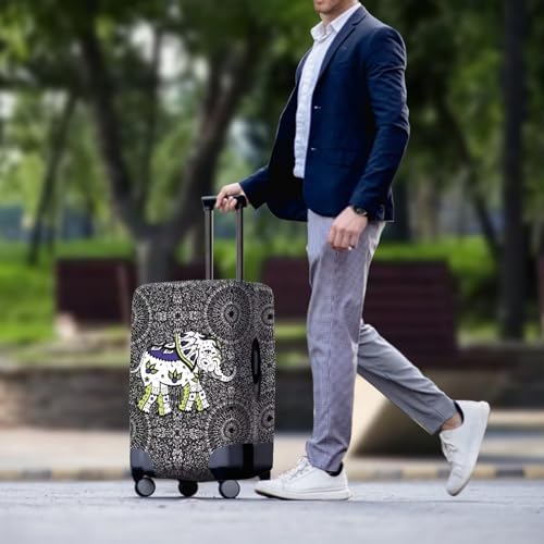 Luggage Cover personalized Suitcase Cover Zipper Closure Suitcase Protector Fits 18-21 Inch Luggage Cover Set An Elephant Print3