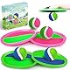 Jalunth Klettballspiel Klettball Strandspielzeug Strandspiele Wurfspiel Kinder Erwachsene Garten Outdoor Draußen Strand Wasserdicht Spielzeug Spiele 3 4 5 6 7 8 9 Jahre Mädchen Junge Ostern Geschenke