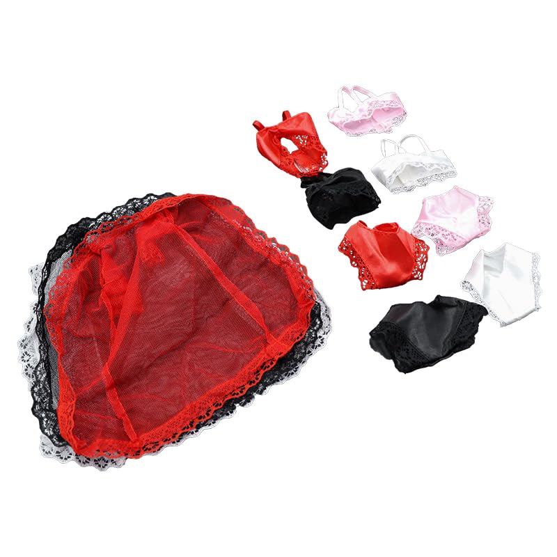 ieron 4 Sets Stylish Doll Clothes Set for 11.5 inches Girl Doll and 1/6 Scale Female Action Figure (Black, White, Pink, Red)