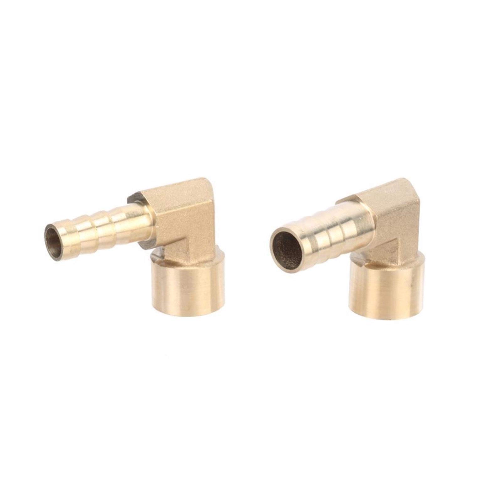 Zraszacz ogrodowy, zraszacz do podlewania, narzędzia ogrodowe, sprzęt, kolanko mosiężne, 8 mm, 10 mm, z gwintem wewnętrznym BSP 1/4", złączka miedziana, 90 stopni, 1 szt. (kolor: 12 mm do 3/8")