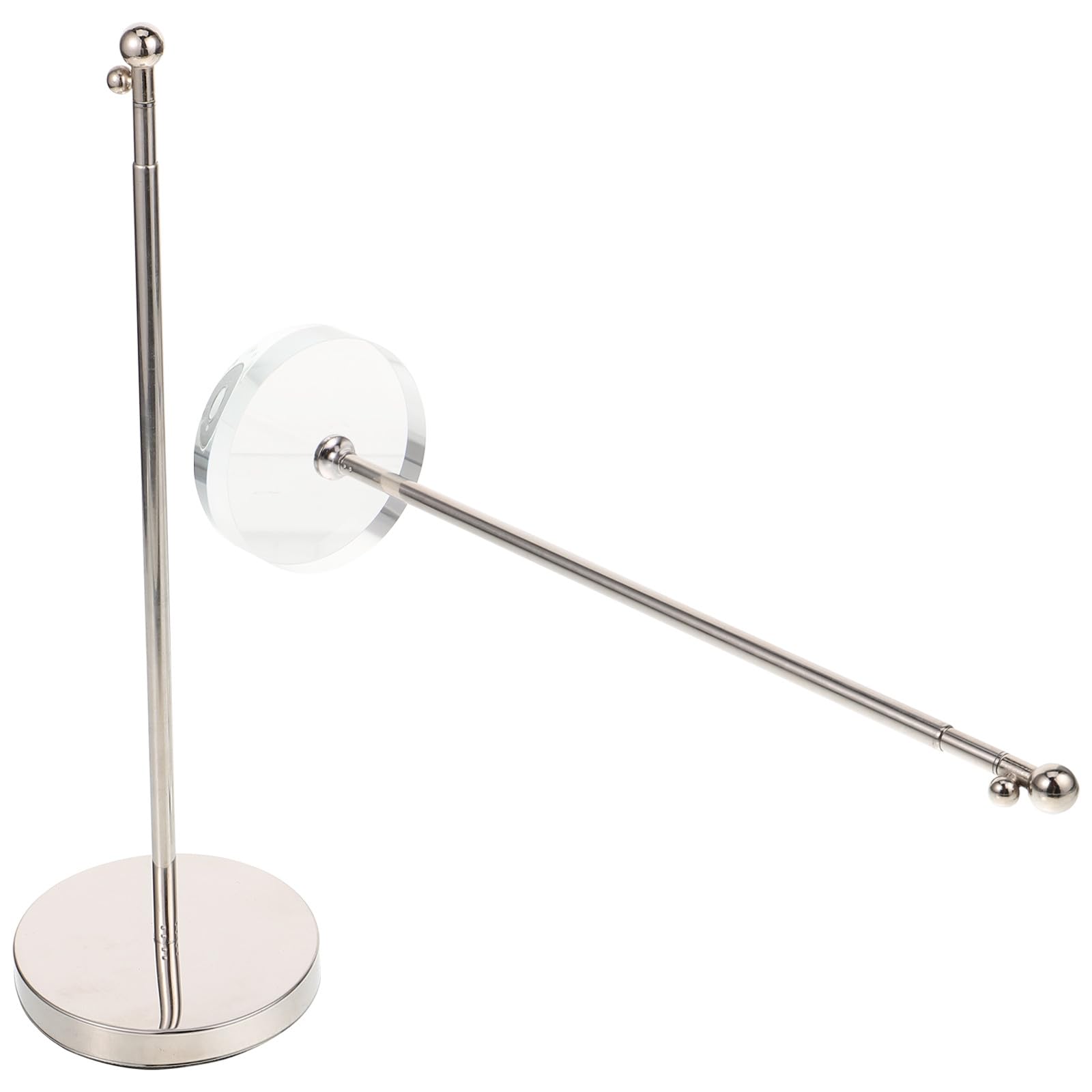 Healvian Supporto Bandiera da Tavolo Telescopico in Metallo con Base Stabile 2 Pezzi Bandiere Leggere per Fotografia e Gioco