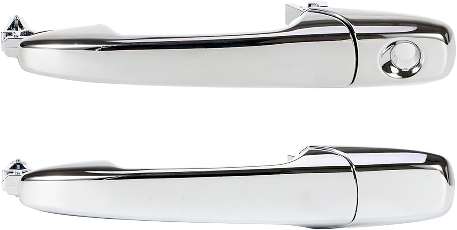LUJUNTEC Chrome Exterior Front Door Handles Replacement for 2007-2012 Ford Edge/Flex and Lincoln MKX (2 pcs)