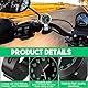 TaimeiMao Motorraduhr,Wasserdicht Leuchtend Motorraduhren für Lenker,Lenkerhalterung Uhr für Motorräder,Motorrad Fahrrad Uhr Universal,Motorrad zubehör für Motorräder(Silber)