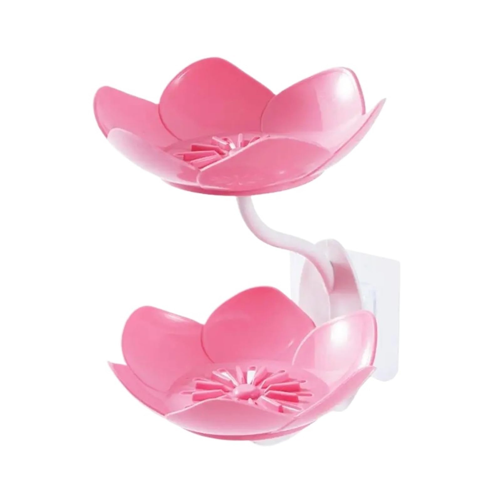 Mkyyioed Color3 Soap Dish Lotus Flower Soap Box 2 Tier