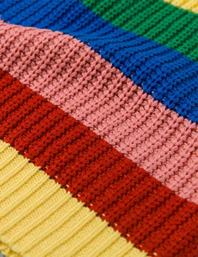 Image of xxxiticat Women Rainbow Sweater Chunky Colorful Striped Turtleneck Pullover | Going Out Halloween Christmas Festival Party Long Sleeve High Neck Color Block Loose Fit Oversized Warm Rave Knitting Top