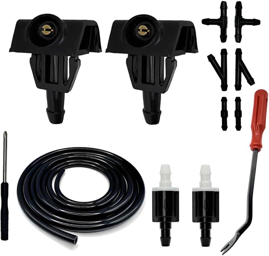 28931-4BA0A Front Windshield Washer Nozzles Kit Compatible with Nissan Rogue 2008–2021 Murano Z51 2007–2016 Juke 2010–2018 Repalces 28932-3JA0A 289329-U000