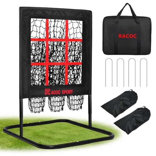9-Hole Pitching Net with Strike Zone and Stakes