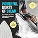 Pursteam Steam Iron for Clothes 1700W with Self-Cleaning Nonstick Stainless Steel Soleplate, Auto Shutoff, Anti-Drip
