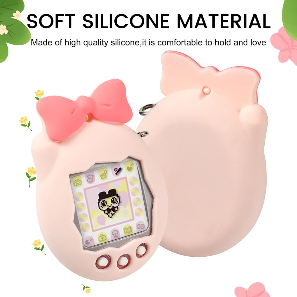 Kreskówkowe etui ochronne do Tamagotchi Connection V3 silikonowy rękaw odporny na zarysowania, pyłoszczelne i odporne na wstrząsy akcesoria ochronne (jasnoniebieski)