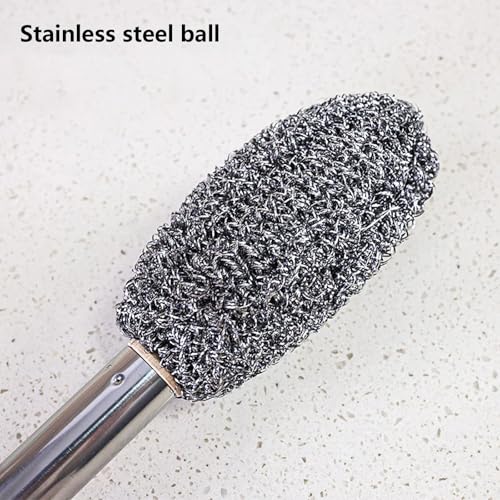Image of UltraClean Long Handle Bottle and Jar Toilet Cleaner Brush Heavy-Duty Scrubber with Ergonomic Non-Slip Grip, Ideal for Deep Cleaning Toilets, Bottles-Jars and Hard-to-Reach Areas(Pack of 1)