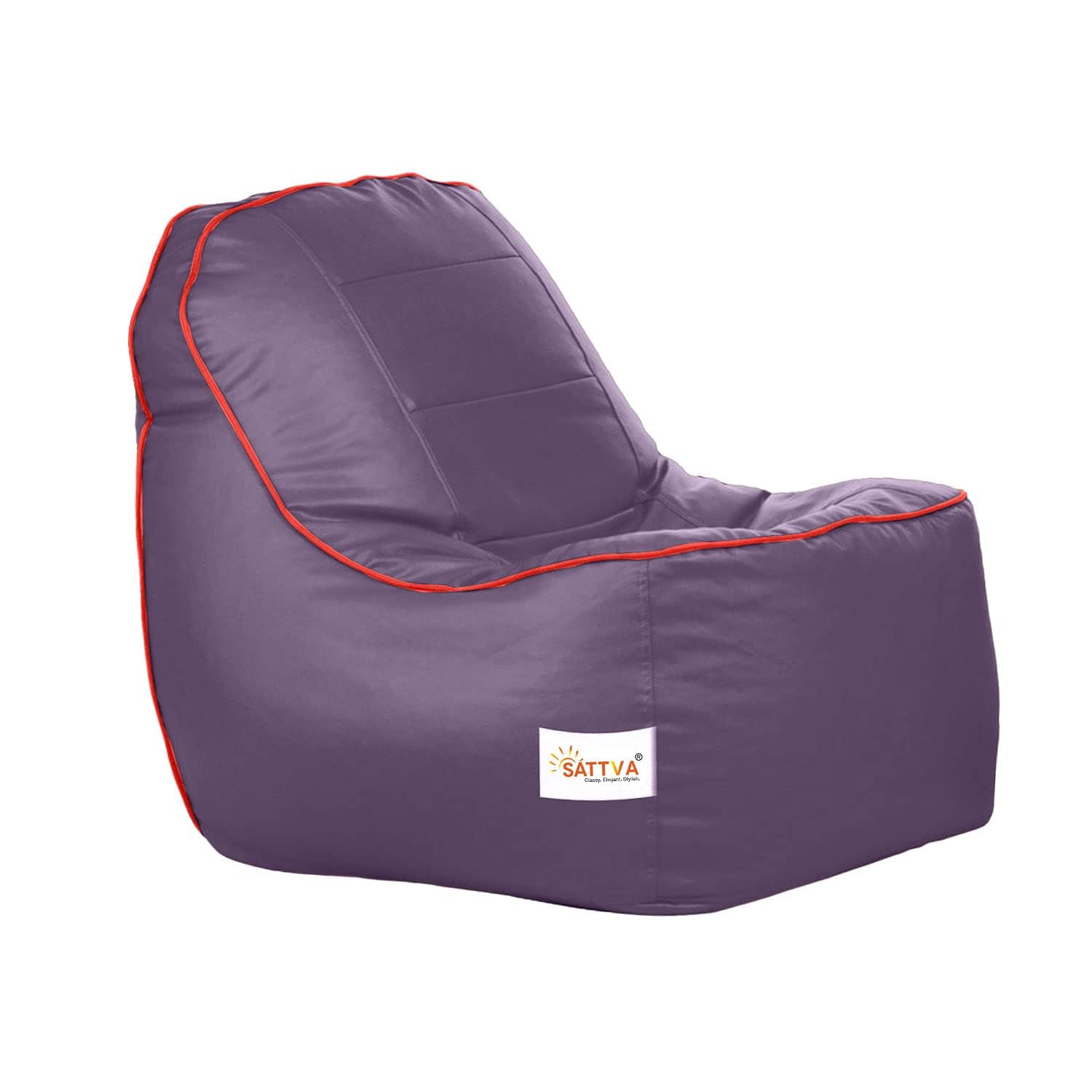 Sattva Rester XXXL Bean Bag Cover Without Beans for Living Room - Purple-image-33